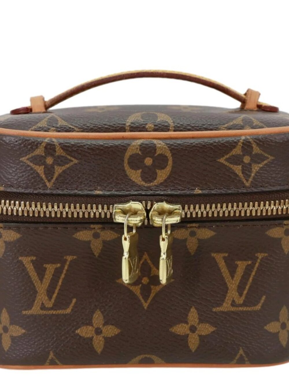 Louis Vuitton  Nice Nano Monogram Canvas Vanity Case Brown